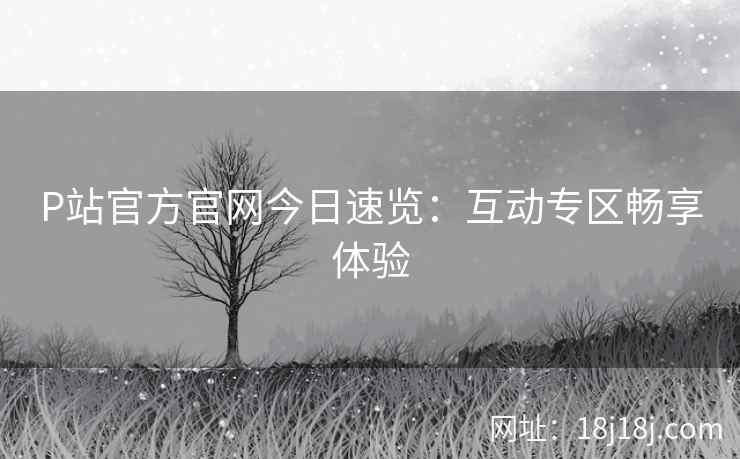 P站官方官网今日速览：互动专区畅享体验