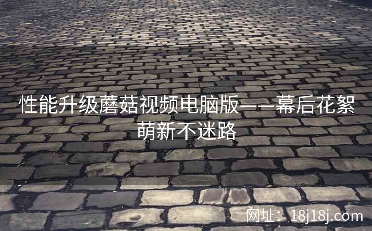 性能升级蘑菇视频电脑版——幕后花絮萌新不迷路